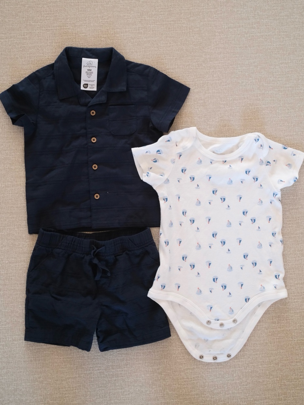 First Impressions Baby Boys' Resort Cotton 3-Piece Set